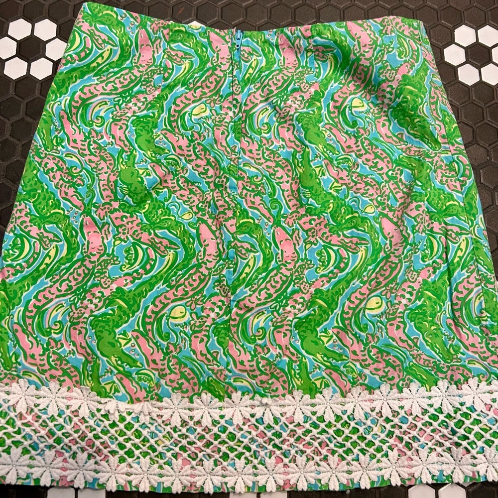 Lilly Pulitzer Ladies Chomp Chomp Skirt Size 0 Spring Summer - Picture 4 of 5